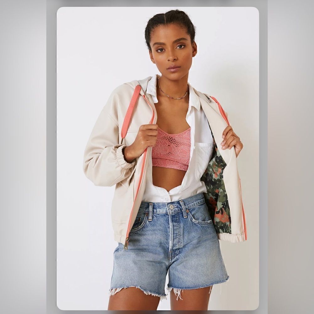 Anthropologie x Sanctuary Fuax Leather Zip-Up Jacket